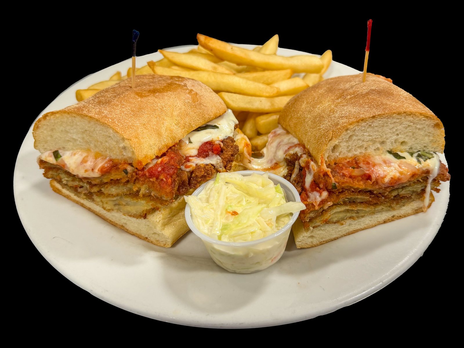 Eggplant Parmesan Sandwich