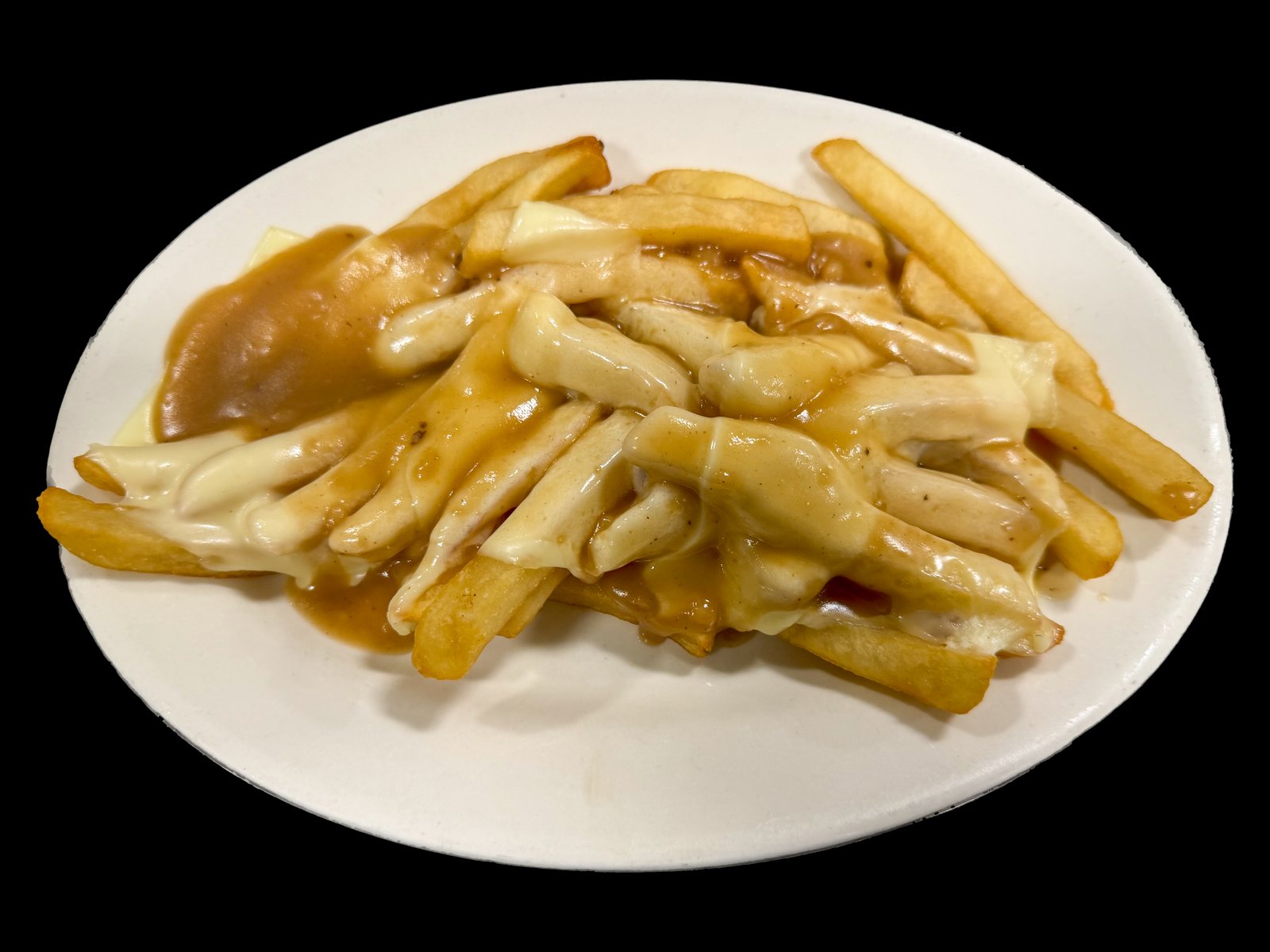 Side of French Fries with Cheese and Gravy