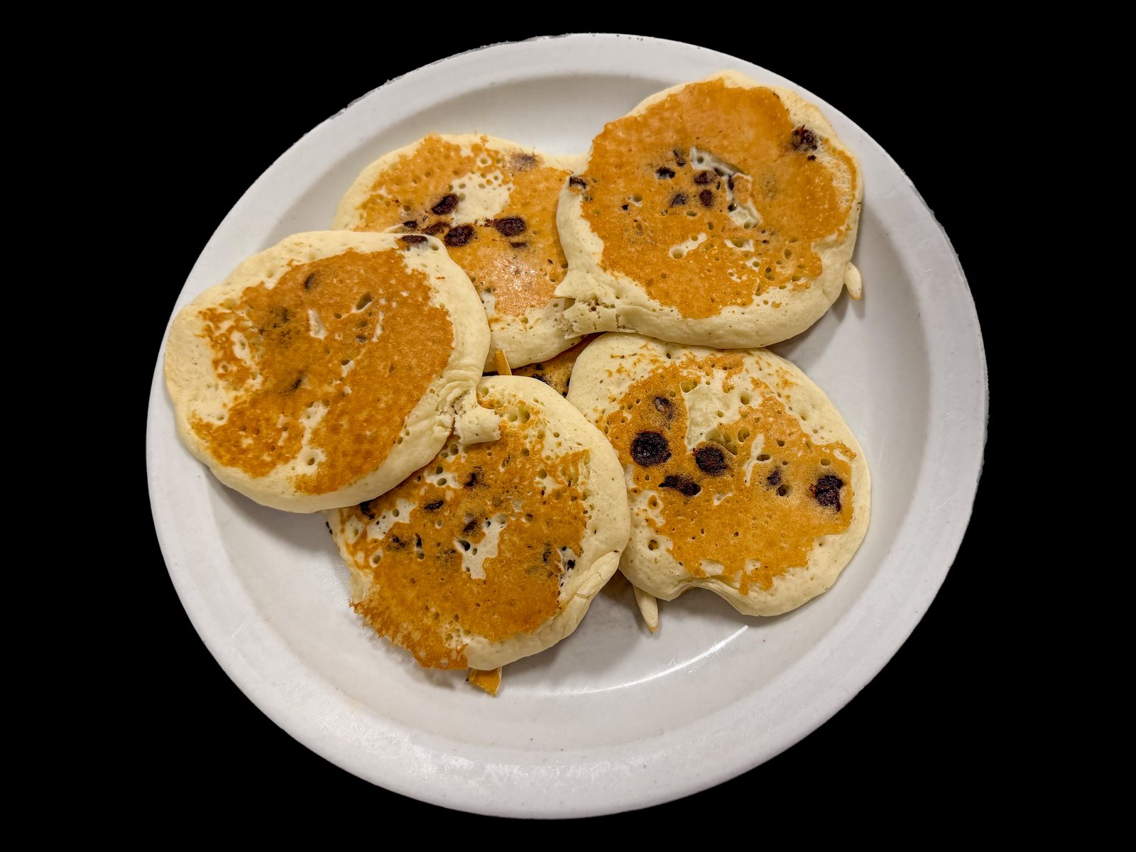 Silver Dollar Chocolate Chip Pancakes
