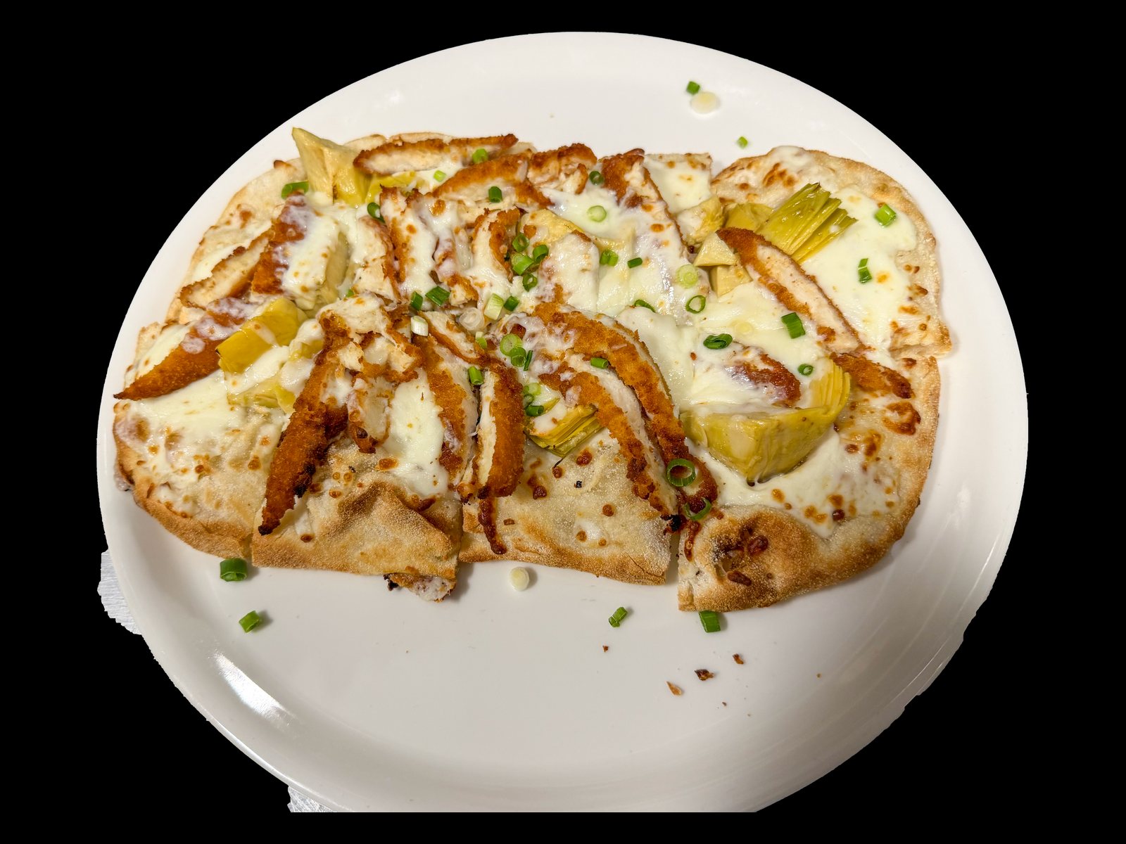 Spinach, Artichoke Parmesan Flatbread