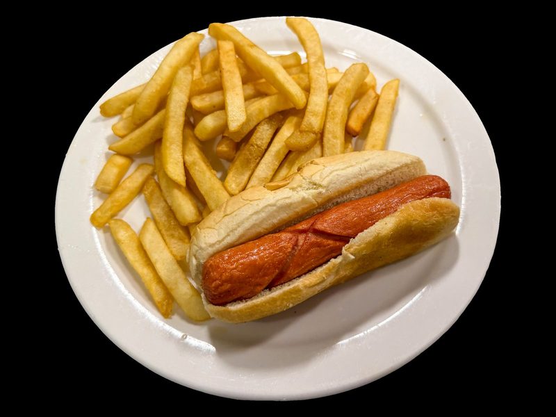 Hot Dog with French Fries