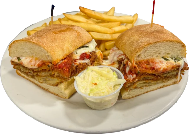 Eggplant Parmesan Sandwich